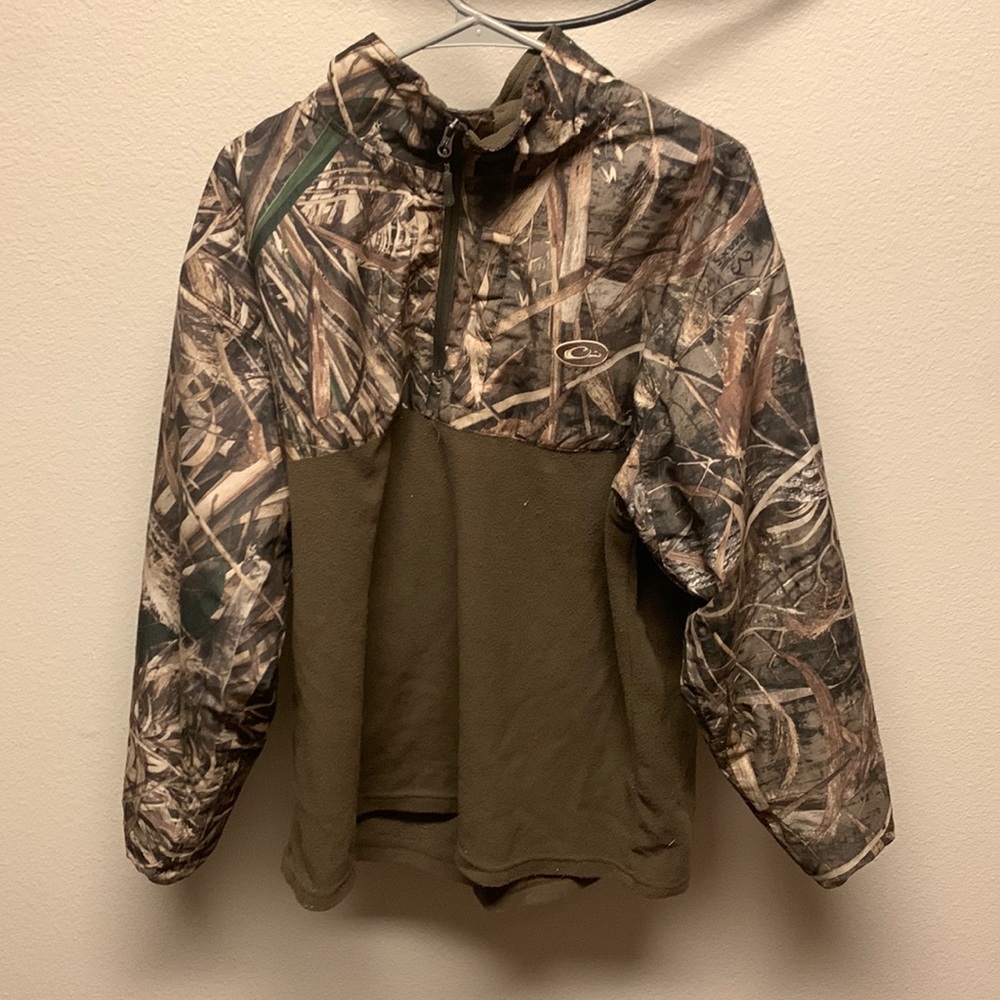 Doesn’t fit anymore drake camo waterfowl 1/4 zip sweatshirt
